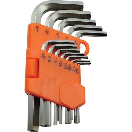 Dynamic Tools 13 Piece SAE Regular Hex Key Set, 3/64" - 3/8" D043203
